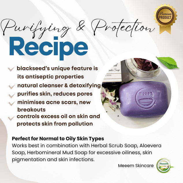 Meeem Blackseed Soap - Antiseptic For Oily Skin and Excessive Breakouts