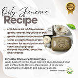 Meeem Herbomineral Mud Soap - Antibacterial Oil-Free Cleanser for Oily and Congested Skin
