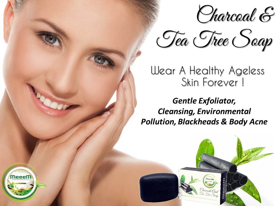 MEEEM CHARCOAL AND TEA TREE SOAP BODY ACNE