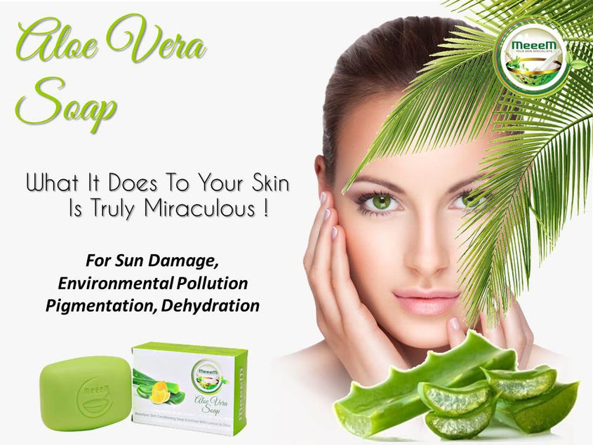 Meeem Aloe Vera Soap - Anti Tan and Sun Damage